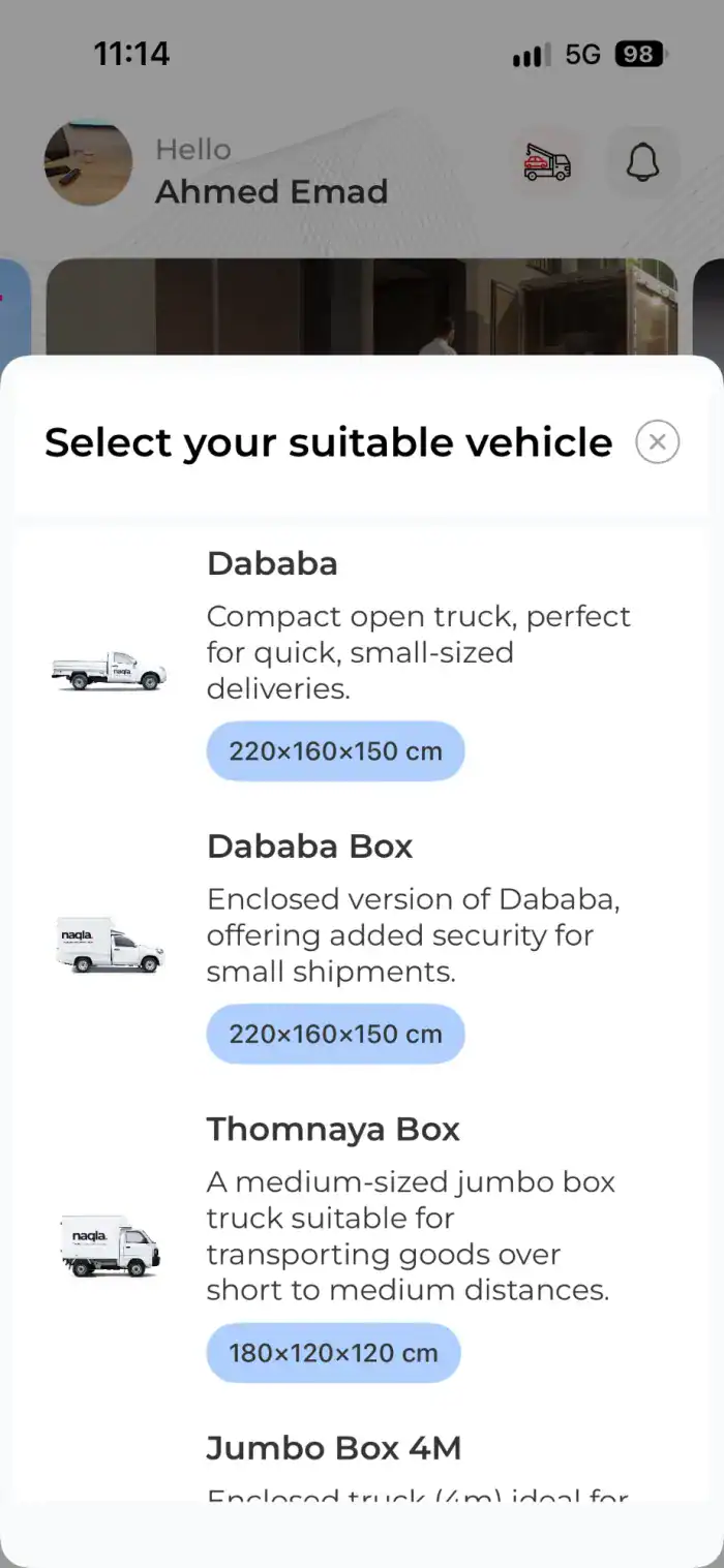 Vehicle list: Dababa, Dababa Box, Thomnaya Box